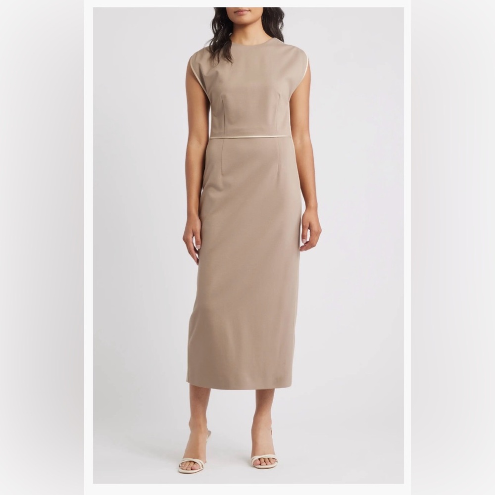 BOSS Detira Cap Sleeve Sheath Dress Size:0/XXS $499
